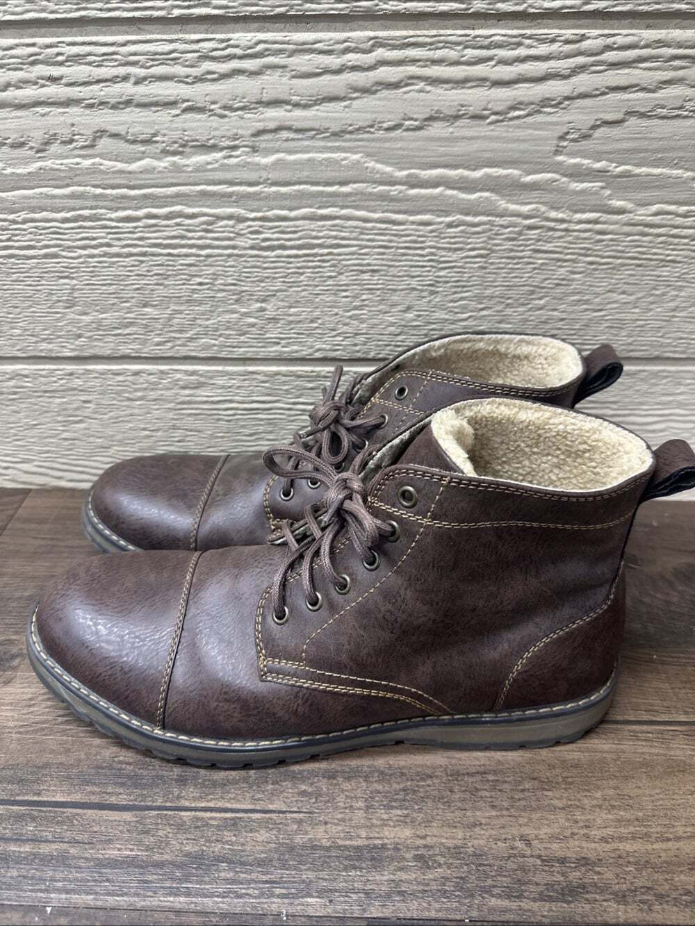 Eastland Jason Lace Up Mens Size 13D Cap Toe Casual Boots 7372-02 Brown